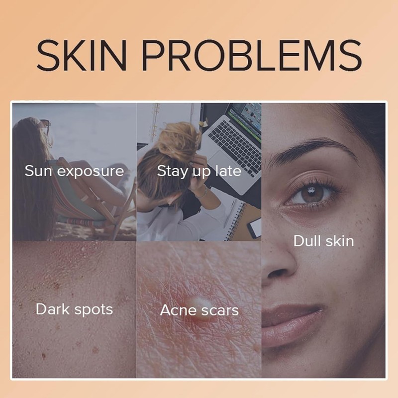 ARCHIDATE Turmeric Vitamin Skin Care Kit Moisturizes Skin