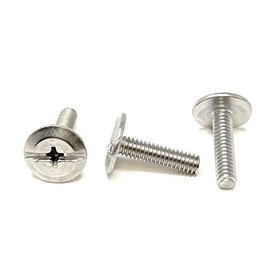 1/4-20x1 Stainless Steel Sidewalk Bolts Hurricane Shutter Bolts Combo Head (10 Pieces)