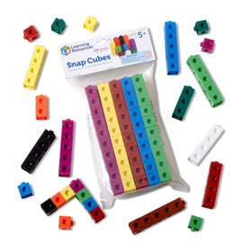 Learning Resources Snap Cubes - 100 Pieces, Ages 5+ Homeschool and Classroom Supplies, Educational Counting Toy, Math Games for Kids, Teacher Aids