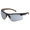 Carhartt Rockwood Safety Glasses, Grey Anti-Fog, Retail Packaging