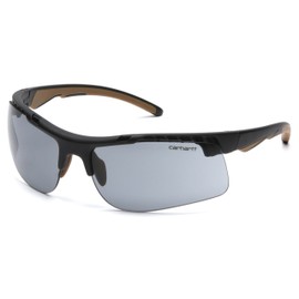 Carhartt Rockwood Safety Glasses, Grey Anti-Fog, Retail Packaging