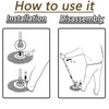 3 Pack Mop Heads Replacement, 360° Spin Mop Heads Standard