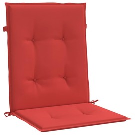 vidaXL Red Oxford Fabric Garden Lowback Chair Cushions, 4 pcs | Versatile Indoor/Outdoor Use | Non-Slip Design | Easy to Attach | Vacuum Packed