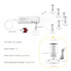 12V LED Ceiling lamp COB Spotlight, 6 Pcs Wärmeweiß Light