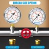 Hansfelds 0-160bar Pressure Gauge Liquid Filled 1/4''BSP Lower Mount 63mm