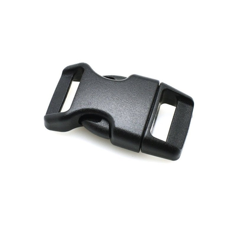 HONGCI 30PCS Side Release Plastic Mini Buckles 15mm(5/8") Inch Black-Great