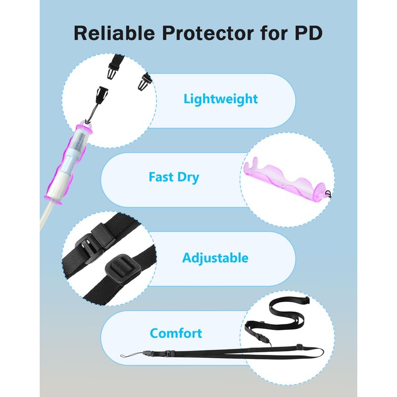 Ablefector PD Catheter Holder for Shower, Compatible with Baxter 5C4482
