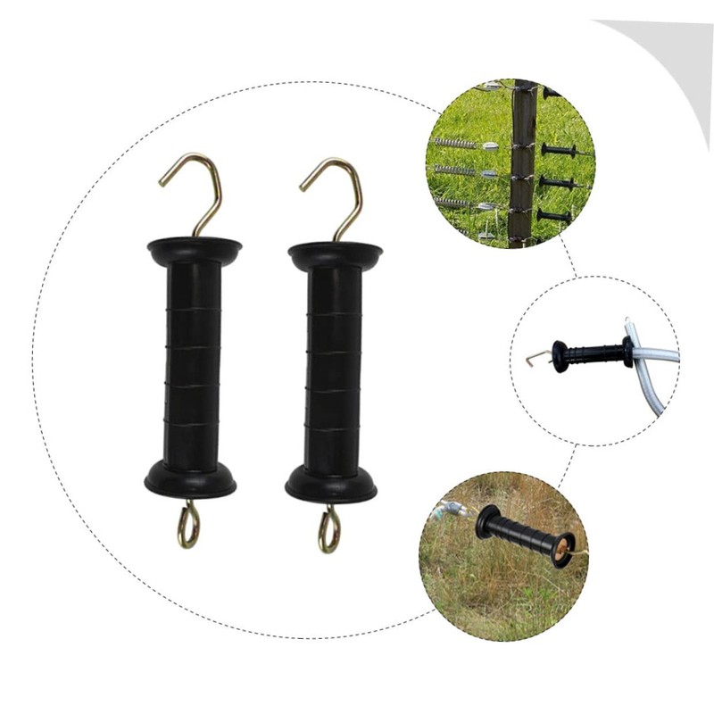 Gadpiparty 2Pcs Insulated Electric Fence Gate Handles Durable Plastic Farm