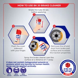 Apel Mitreapel APEL Brake Parts Cleaner (15.1 fl oz) Brake Pad Disc Springs Calipers - 24 Pack