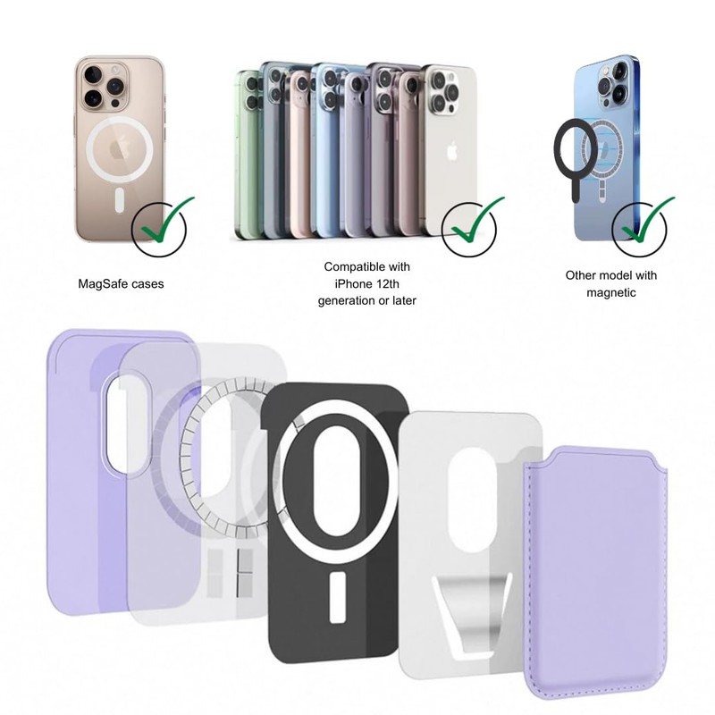 Wei Tech Card Holder for MagSafe, gray, Casual