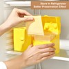 Ciieeo Plastic Cheese Storage Containers with Lid Cheese Slice Holder