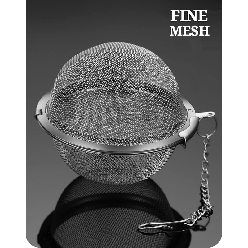 RoserRose Set of 3 Tea Filters, Stainless Steel, 4.5 cm