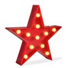 Marquee Light Star Shaped LED Plastic Sign-Lighted Marquee Star Sign