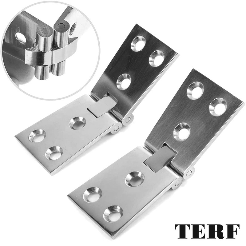 TERF® Heavy Duty Polished Chrome Counter Flap Hinges 100mm X