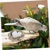 VICASKY 10pcs Large Realistic Fake Bird Eggs Simulation Solid Bird