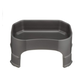 Neater Pet Brands Giant Bowl with Leg Extensions Huge Jumbo Trough Style Dog Pet Water Dish (2.25 Gallons, Gunmetal)