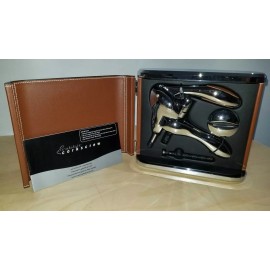 Metrokane VIP Edition Leather-Bound Rabbit Corkscrew - Saddle Brown - 6090