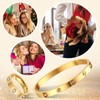 Gold Rings Bracelets for Women - 18K Gold Plated Love