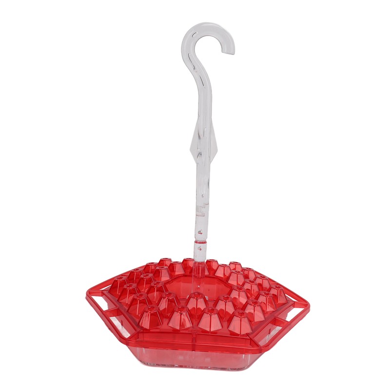 Hex Hummingbird Feeder Horizontal Hanging Bird Feeding Tray for Garden