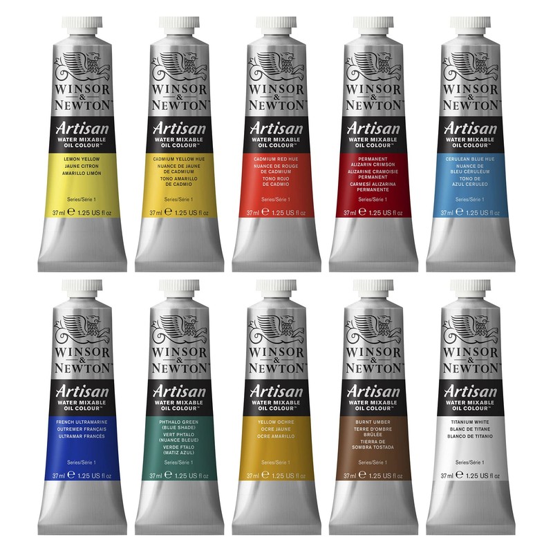 Winsor & Newton Artisan Water Mixable Oil Paint, Set of