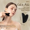 Natural Jade & Obsidian Gua Sha Set of 4 -