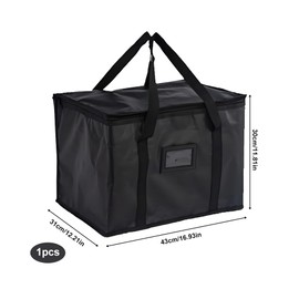 Food Delivery Bag, 40L Insulated Thermal Bag, Cooler Bag for Camping BBQ Shopping Fishing Family Outdoor Travel (43 * 30 * 31 CM)