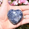 Zenergy Gems Selenite Charged Hand-Carved XL Rare Natural Iolite Pocket