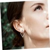 Ipetboom Elegant Geometric Earring Studs for Women Diamond Shaped Design