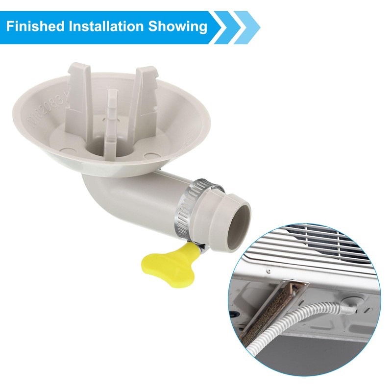 PATIKIL 25mm Air Conditioner Drain Hose Connector, 1 Pcs Universal