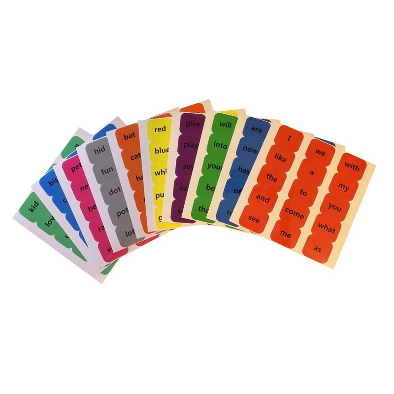 Royalty Essentials Sight Words Stickers Educational Learning Stickers Kindergarten Pre-K