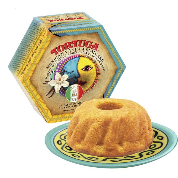 TORTUGA Caribbean Mexican Vanilla Rum Cake - 4 oz Rum Cake - The Perfect Premium Gourmet Gift for Stocking Stuffers, Gift Baskets, and Christmas Gifts - Great Cakes for Delivery
