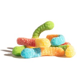 Sour Gummy Worms Candy | 1lb Bulk Bag | Assorted Fruit Snacks | Chewy Gummy Candy for Kids, Party Favors