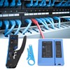 RJ45 Crimp Tool Kit 8P8C Modular Connectors Wire Stripper Pliers