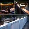Solar Post Cap Lights 6-Pack, 2 Modes 16LEDs Bright Solar