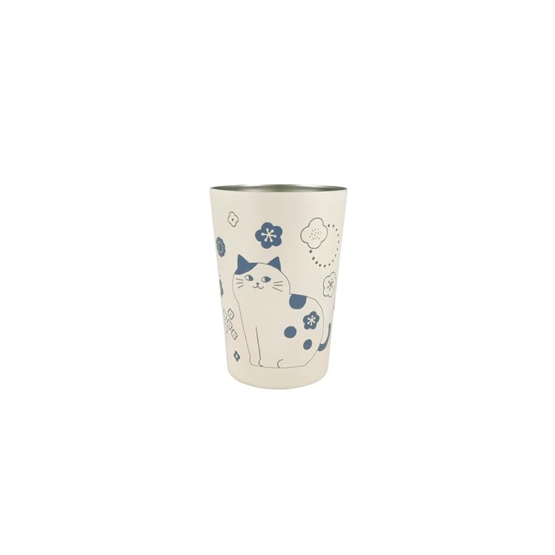 Nyankodo 225-002 2-Way Vacuum Double Wall Tumbler, M (Hanarikko Cat),