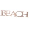 Natural Wooden ’Beach’ Letters Standing Block Plaque by Gisela Graham