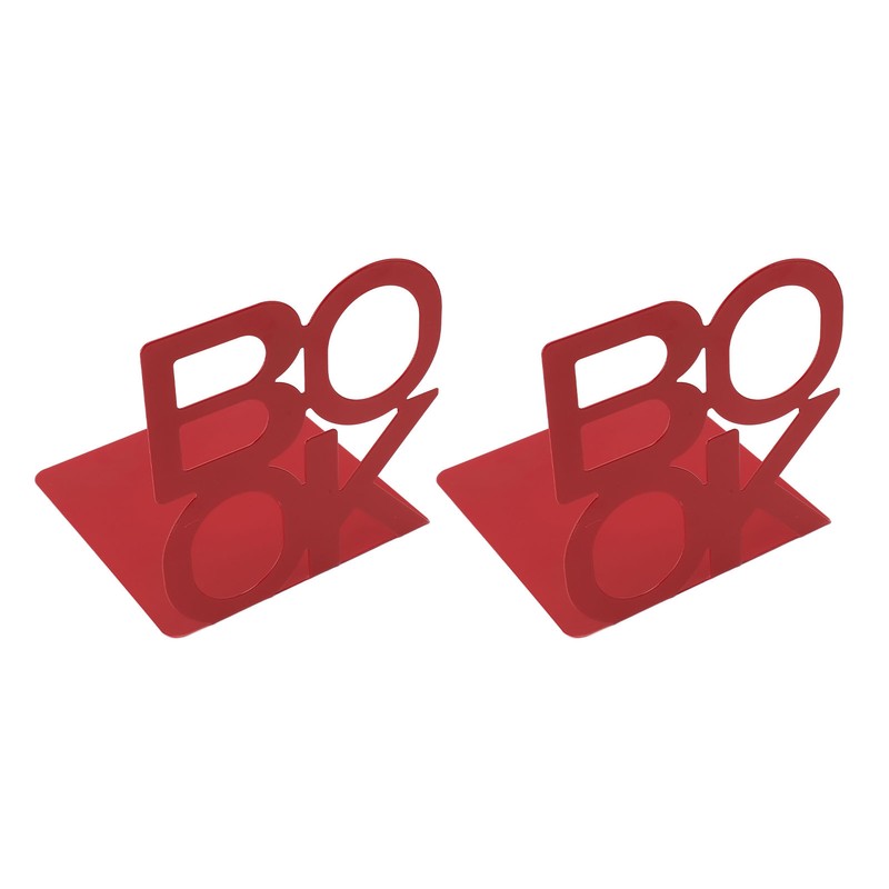 1 Pair Modern Bookend Non Slip Heavy Duty Decorative Book
