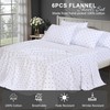 RUVANTI Flannel Sheets Full Size 6 Pcs - 100% Cotton