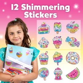 Creativity for Kids Creativity for Kids Big Gem Diamond Painting Kit: Sweets Stickers and Suncatchers - Diamond Art for Kids, DIY Stickers and Suncatcher Kit for Girls Ages 6-8+