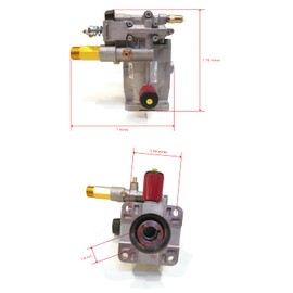The ROP Shop | Pressure Washer Pump for Briggs & Stratton 6214 Chemical Injector Hex Bolt Motor