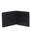 Leatherology Premium Black Oil Thin Bifold Wallet - 6 credit