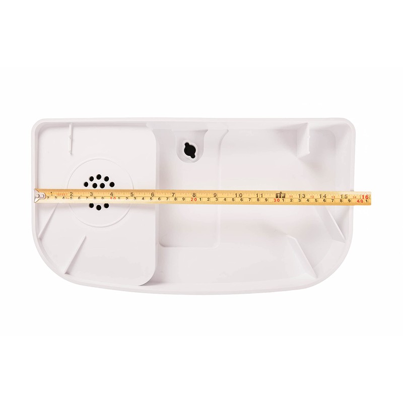 Sink Twice for tanks smaller than 15.25" measured with lid