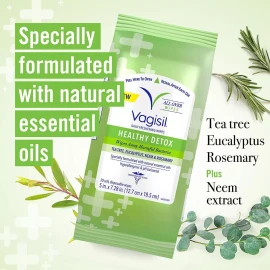 Vagisil Toallitas Íntimas Femeninas Healthy Detox 20 Unid