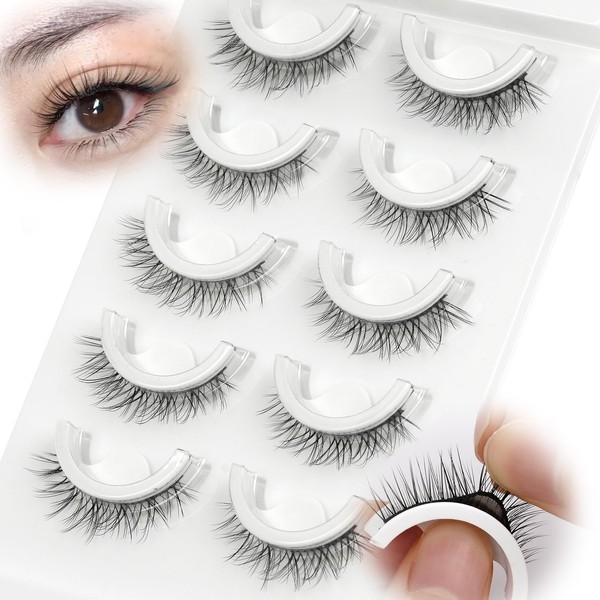 Self Adhesive Lashes False Eyelashes - Update More Stronger 12mm