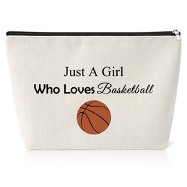 Basketball Gifts for Girls Basketball Makeup Bag Basketball Lover Gift Basketball Players Team Gift Cosmetic Bag Basketball Coach Gift Birthday Gift for Basketball Player Basketball Fans Gift