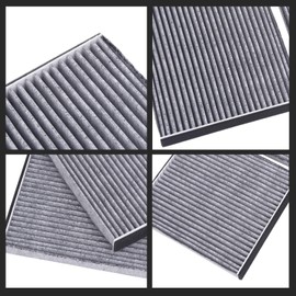 TOPAZ 2PCS Cabin Air Filter Set Compatible with Lexus GS300 2001-2005 GS430 2001-2005 LS430 2001-2006 SC430 2002-2010 Replacement for 8713950030 CF10562 CAF1782, With Activated Carbon