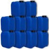 plasteo® 10 x 5 Litre Canisters with Safety Lock (DIN