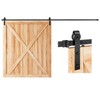 EaseLife 12 FT Sliding Barn Door Hardware Track Kit,Basic J