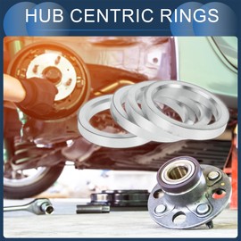 INFINAUTO Hub Centric Rings, 57.1mm ID to 75.1mm OD Vehicle Wheel Hubrings Aluminum Alloy, 4 Pcs