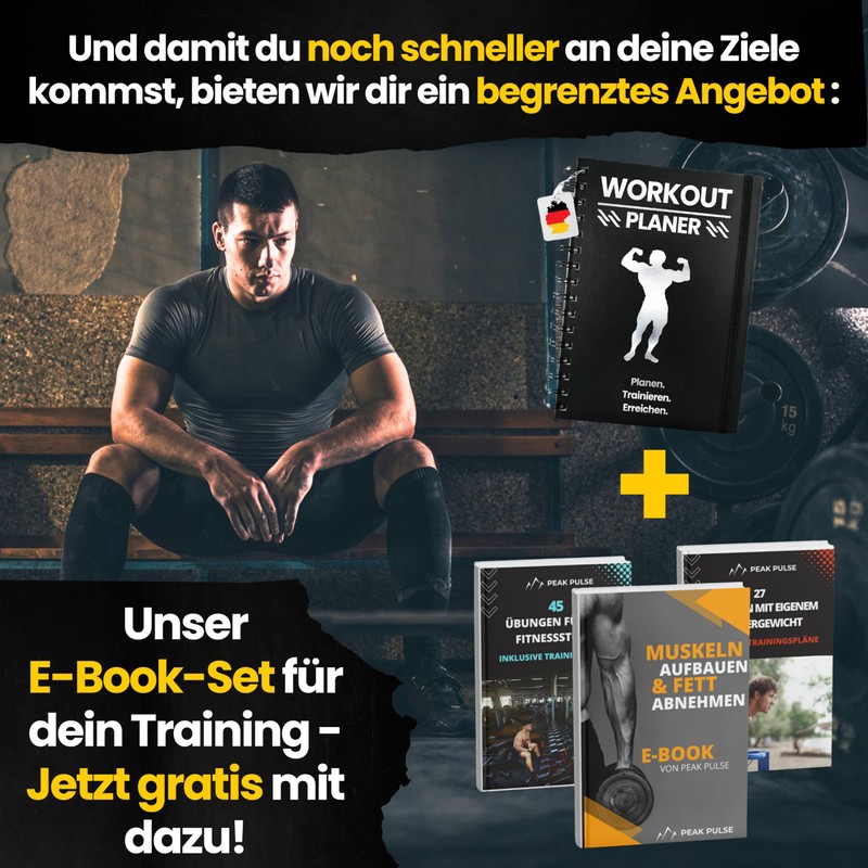 PEAK PULSE Workout Planner - Training Diary, Fitness Planner, Fitness